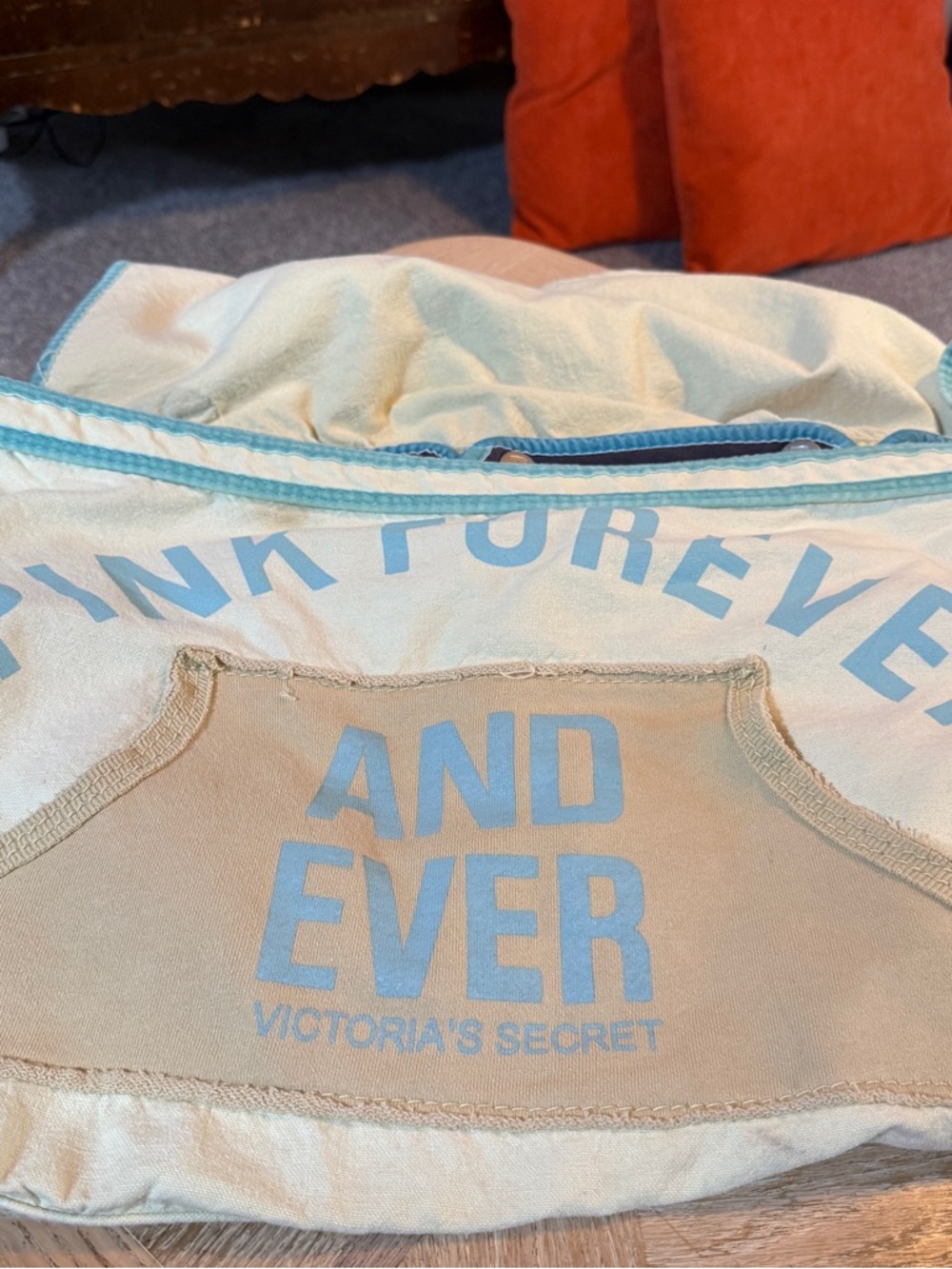 Victoria Secret PINK Graphic Canvas Satchel - Picture 4 of 13